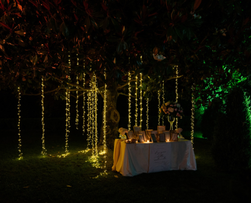 wedding matrimonio lucciole pendenti lucine cascata lucciole